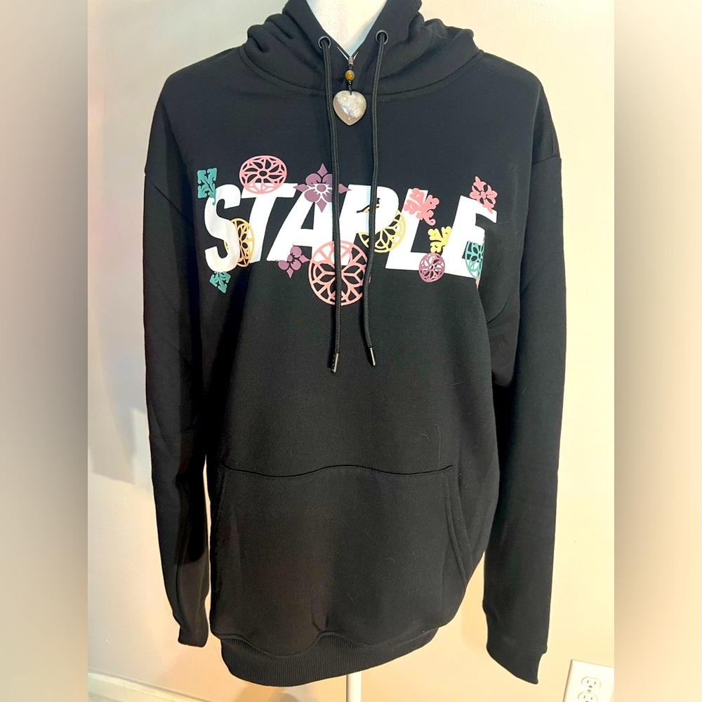 NWT Staple Sweater with hoodie Black Size M